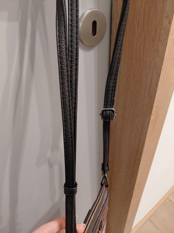 Sac en bandoulière - Anekke - Ton corail, brun , rose. - photo numéro 5