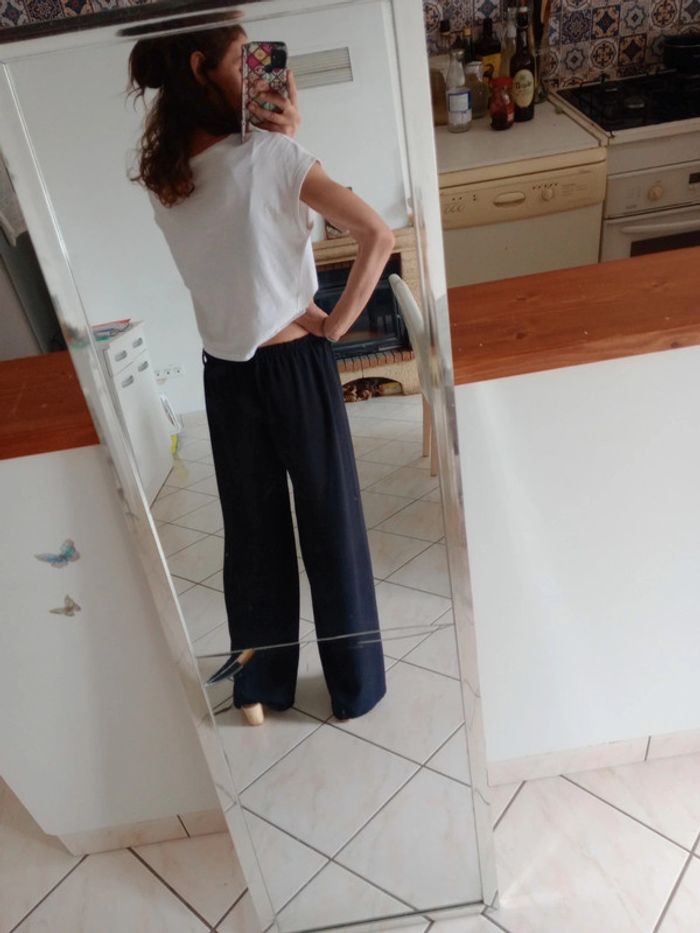 Pantalon fluide femme m noir p - photo numéro 6