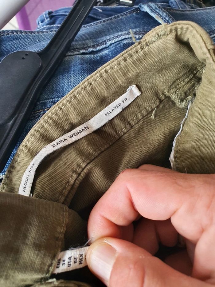 Pantalon jeans Zara 34/36 - photo numéro 3