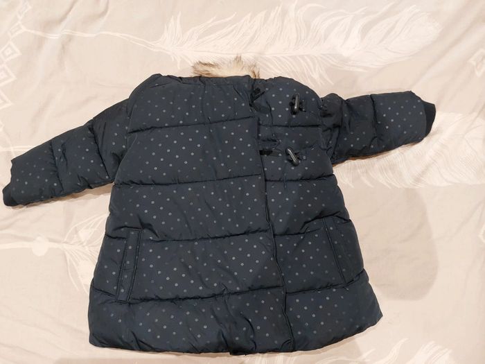 Doudoune zippée Obaibi fille 12 mois neuve sans étiquette - photo numéro 2