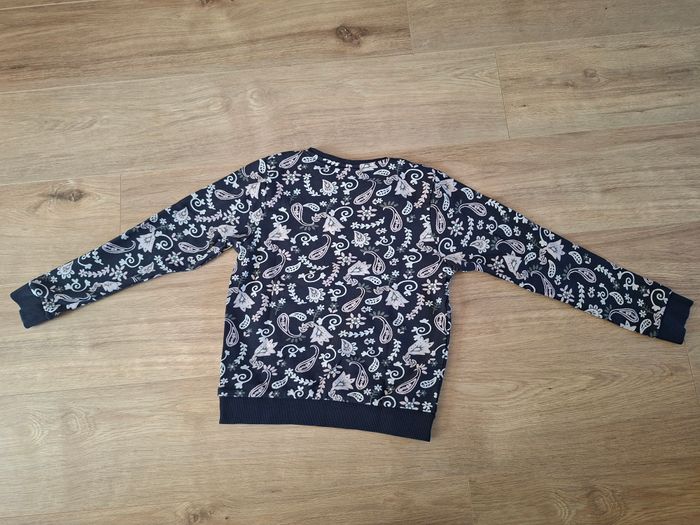 Pull/sweatshirt bleu marine à motifs "Amour" Name It 11/12 ans - photo numéro 3