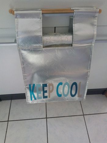 Sac glacière isotherme gris