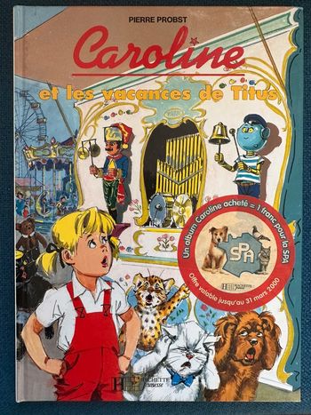 Livre Caroline et les Vacances de Titus Pierre Probst bd album