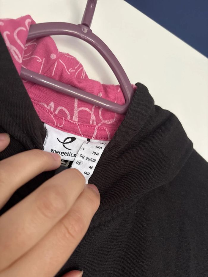 Sweat, zippé, fille énergétics 10 ans - photo numéro 2