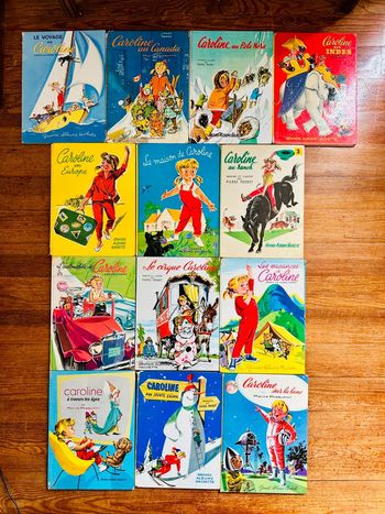 Lot rare de 13 livres Caroline éditions originales Pierre Probst bd albums Hachette