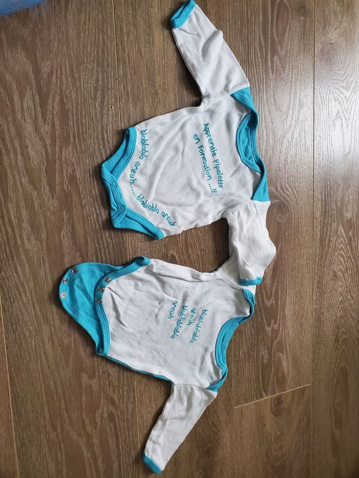 Lot de 2 bodys manche longue