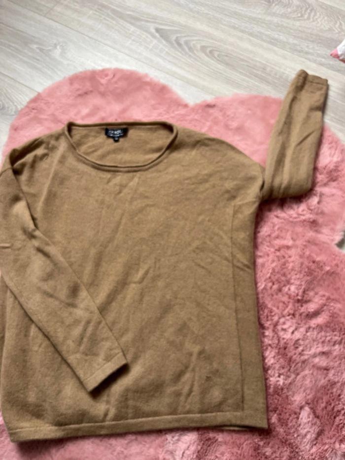 Pull beige / marron cachemire 38 - photo numéro 3