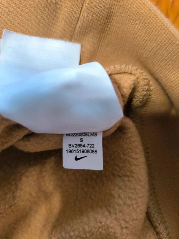 Sweat à capuche Nike - Camel - Logo Brodé - Taille S - photo numéro 6