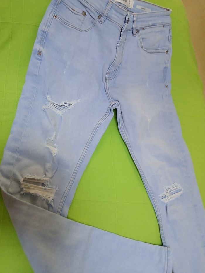 Jean bleu ciel pull & beau taille 36 - photo numéro 2