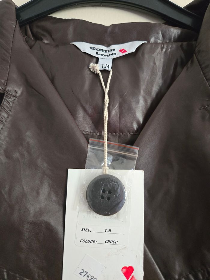 Trench léger marron foncé M - photo numéro 2