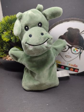 Doudou Marionnette Main dragon zeeman Vert Kaki dent vache Vampire Hippopotame
