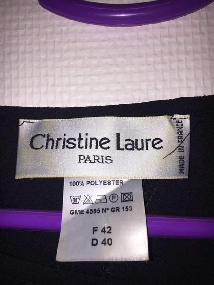 Robe de soirée noire Christine Laure - photo numéro 3