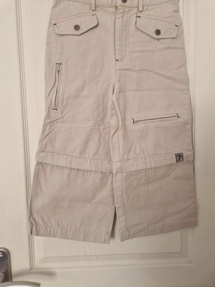 Neuf bermuda et pantacourt 2 en 1 beige fille Teen's moving 10 ans 100% coton - photo numéro 4