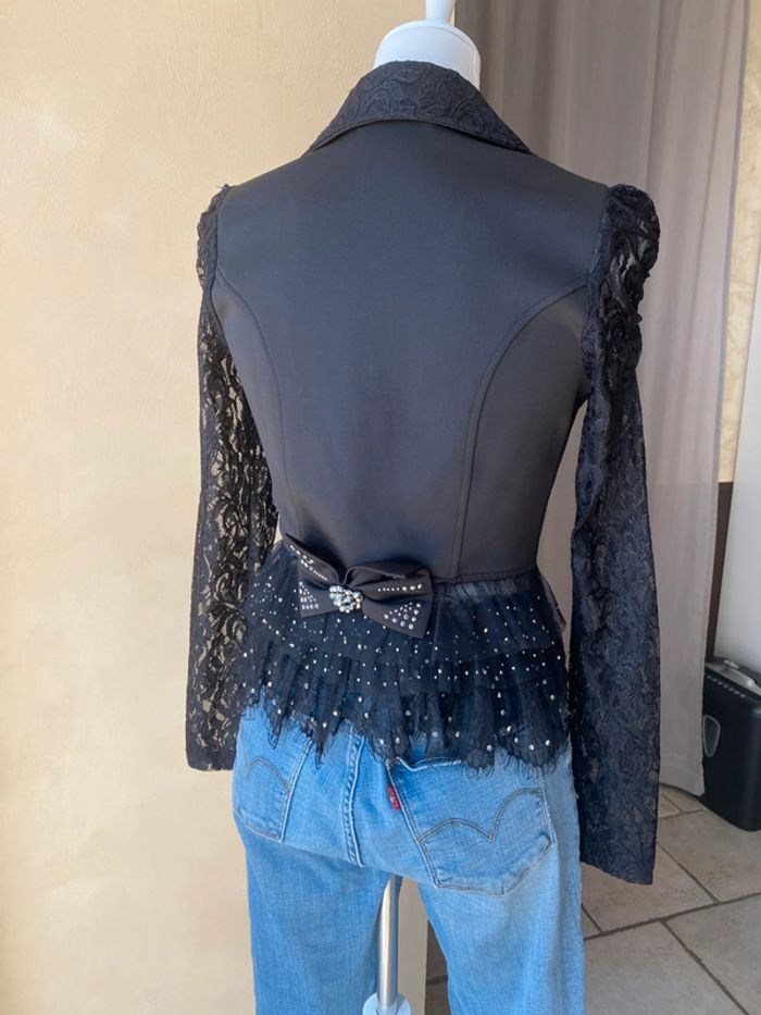 Blazer fantaisie noir Redial S - photo numéro 2
