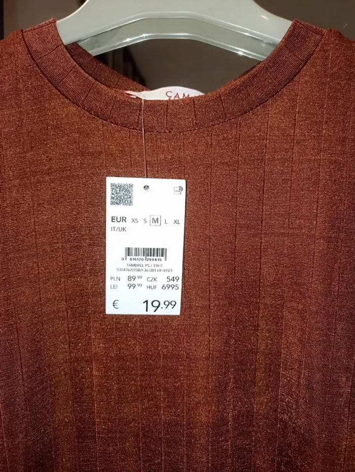 Robe marron moulante camaïeu avec ceinture Taille M - photo numéro 2