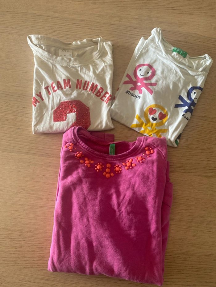 Sweat et t shirts 10 ans Benetton