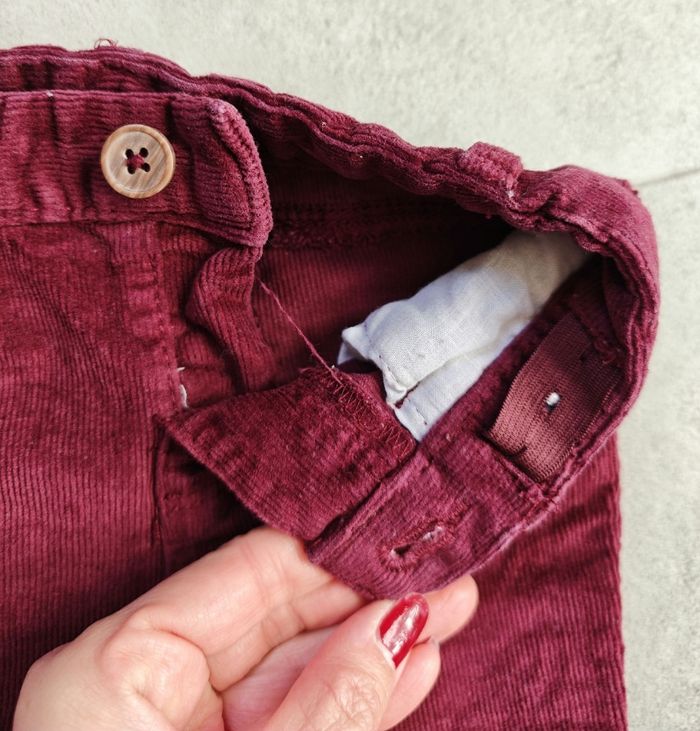 9 mois - pantalon velours côtelé fille  (Tex Baby) - photo numéro 4