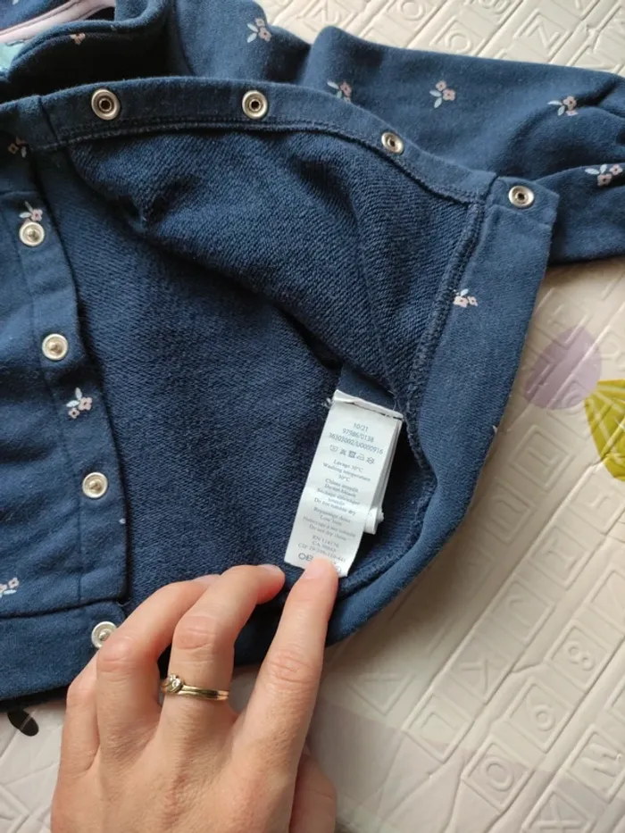 Petit ensemble jogging et veste Obaibi fille 6 mois - photo numéro 5