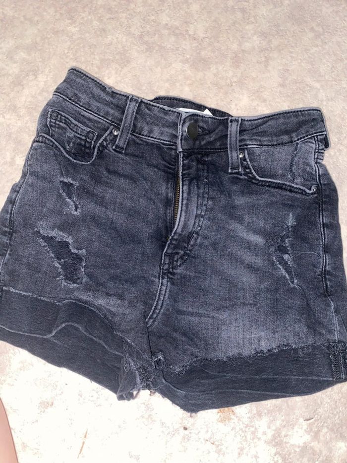 Shirt en jean noir