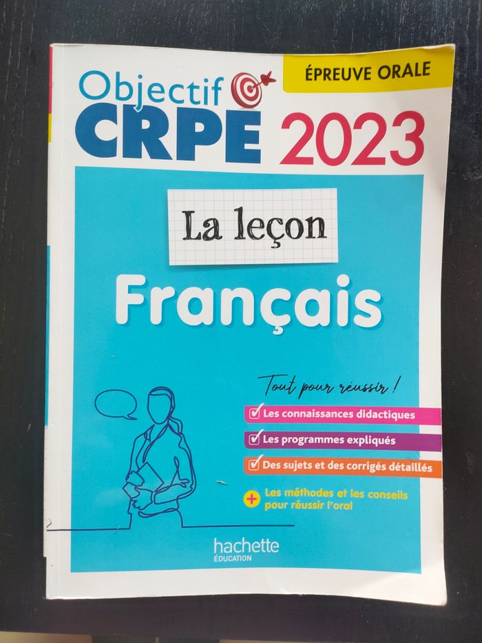 Objectif CRPE 2023 oral français