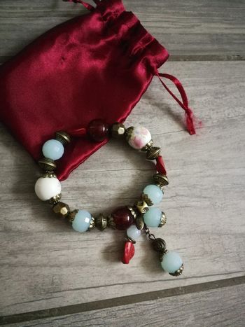 Bracelet de perles en plastique style vintage