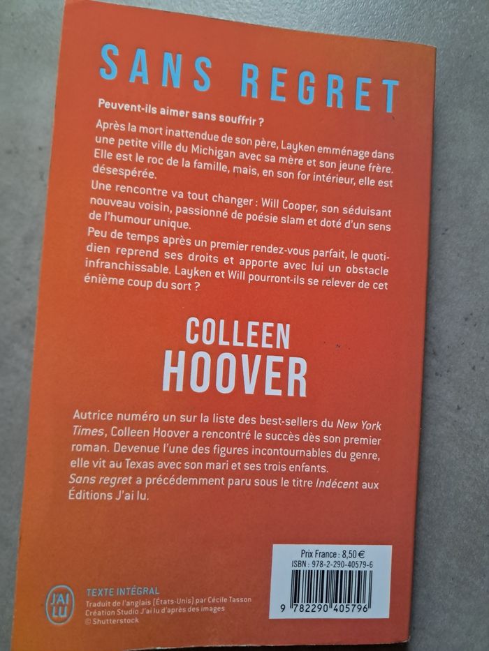 Livre sans regret - photo numéro 3