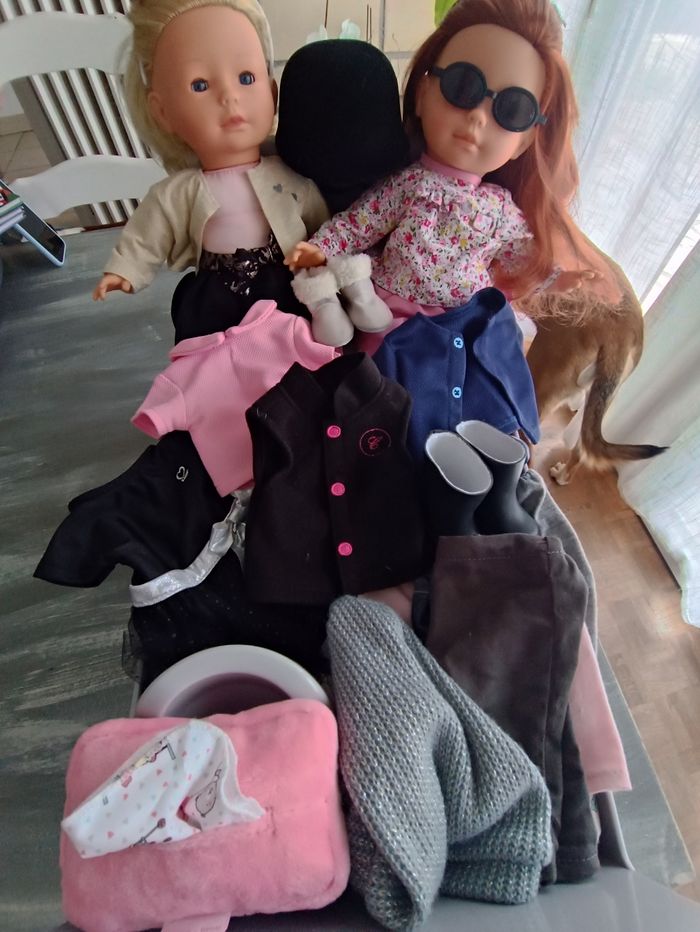 Lot corolle 2 poupées et vetements - photo numéro 2