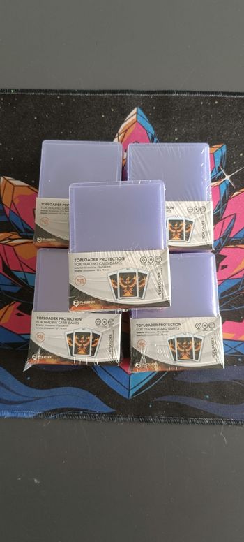 Lot de 5 toploader par 25 phoenix shield
