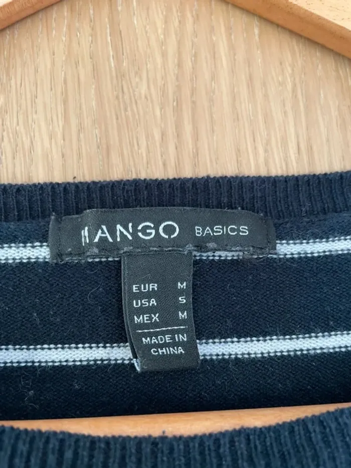 pull léger ligné mango S - photo numéro 3