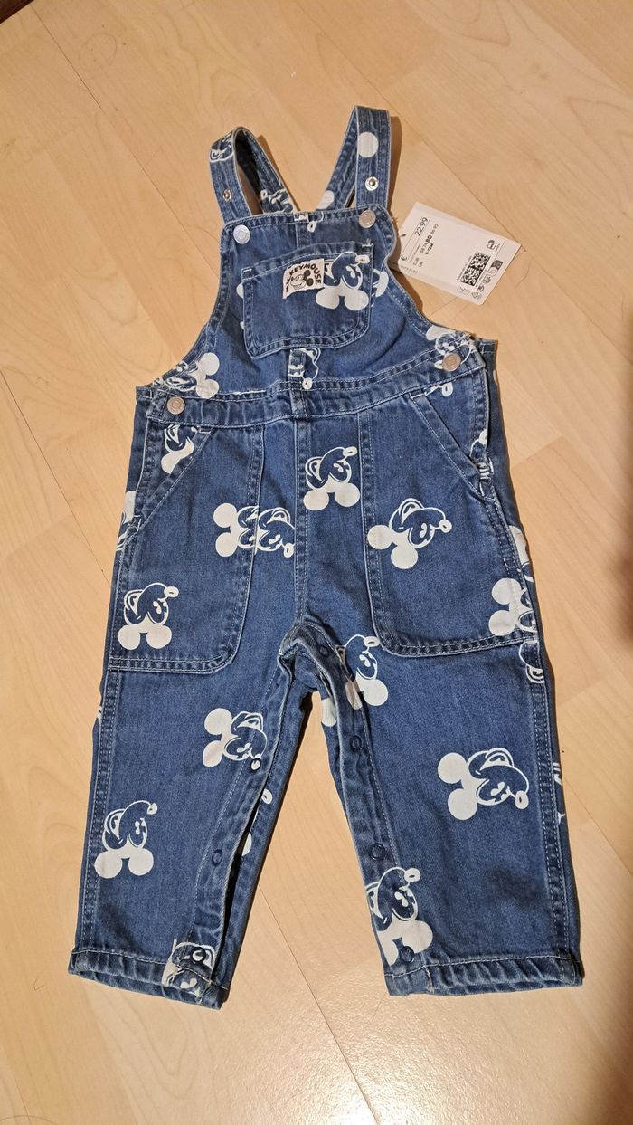 Salopette Mickey 9-12M