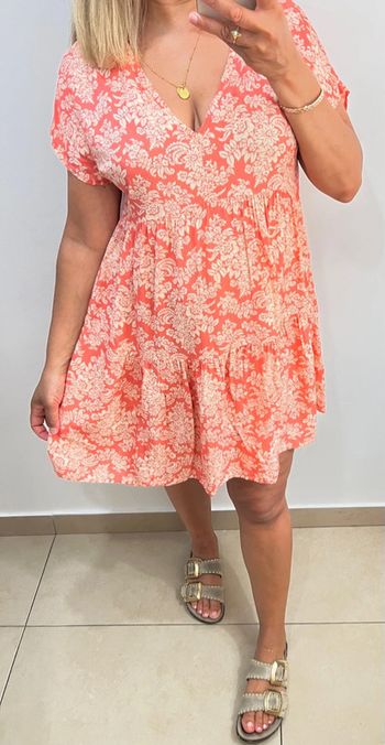🍑 Robe courte fleurie – C2T Taille M