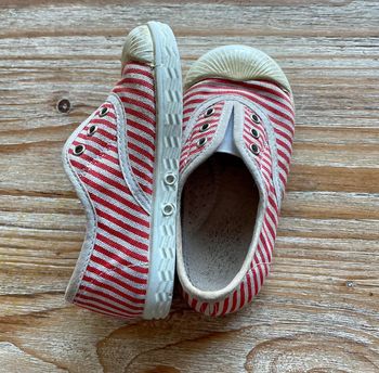 Baskets marinières sans lacets taille 21