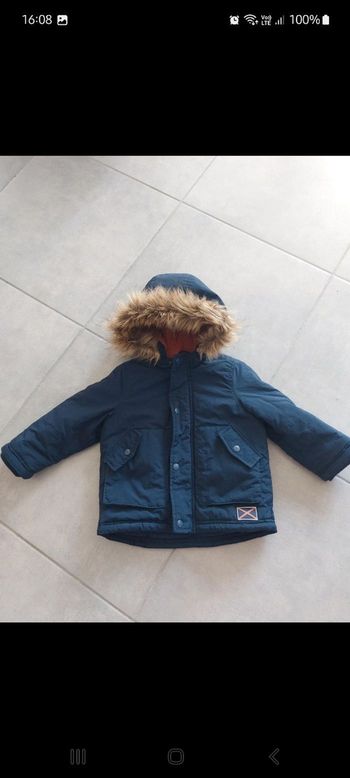 manteau bleu marine, en TBE 2 ans la redoute