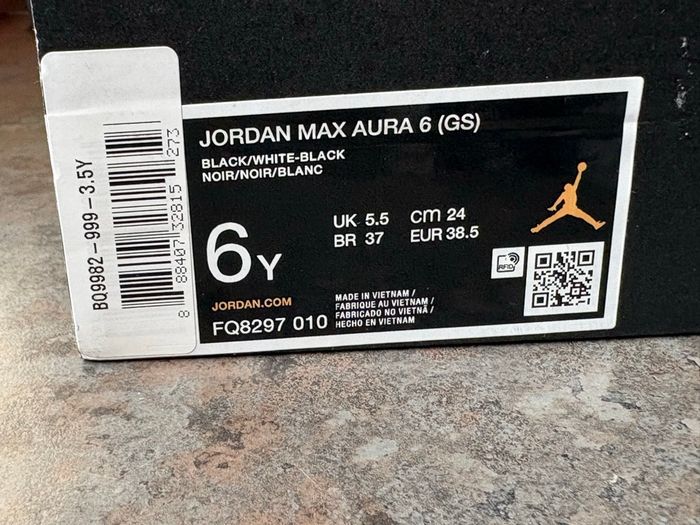 Nike Jordan Max aura 6 taille 38,5 - photo numéro 9