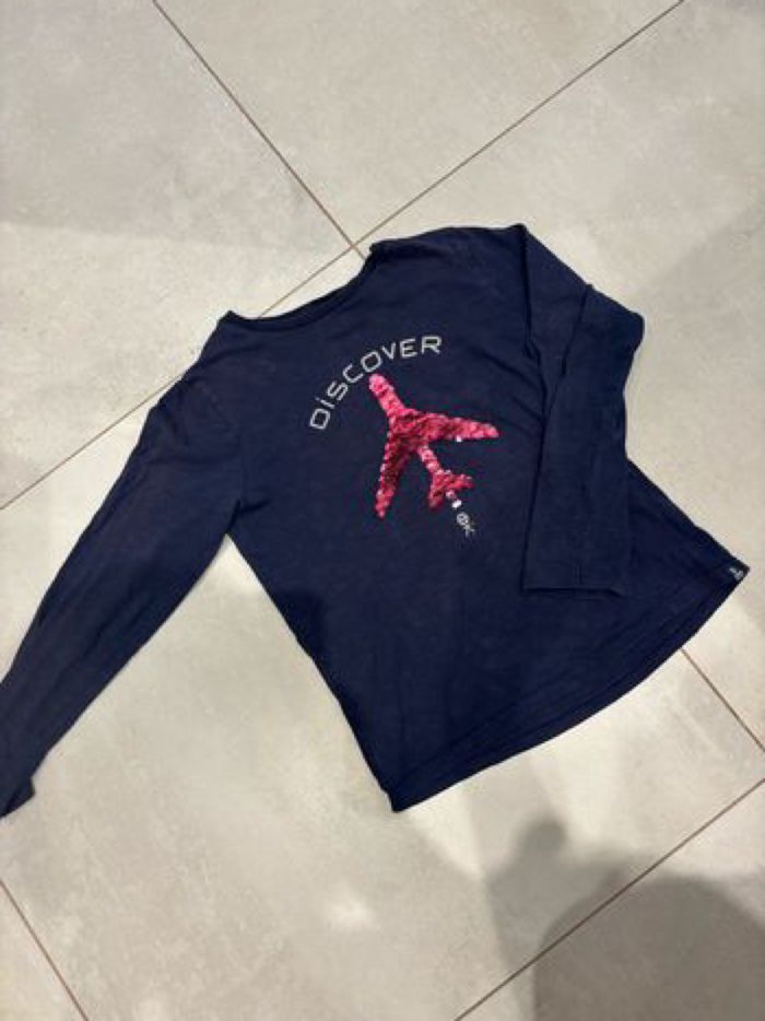 T-shirt manches longues sequins - photo numéro 2