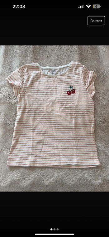 Lot teeshirt fille