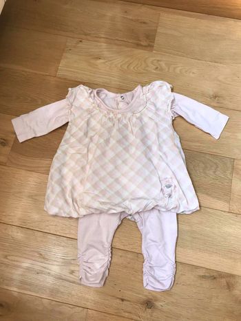 Ensemble Robe + legging IKKS, taille 3 mois