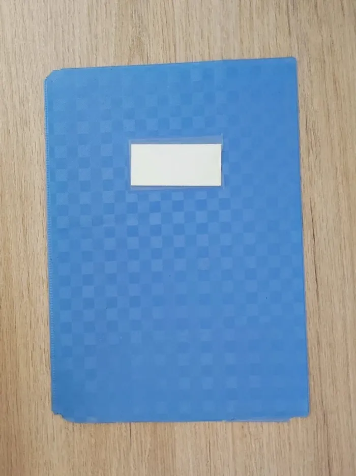 Lot 4 protège-cahier bleu violet jaune rouge - A4 - photo numéro 2