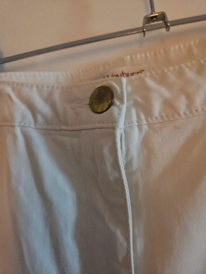 Jean / Pantalon Anne Weyburn, blanc cassé, taille non indiquée (voir mesures) - photo numéro 5