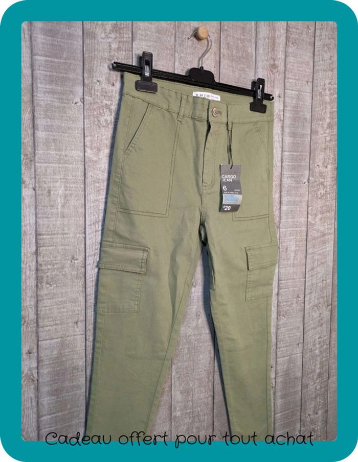 Jean cargo kaki Primark 34 - photo numéro 2