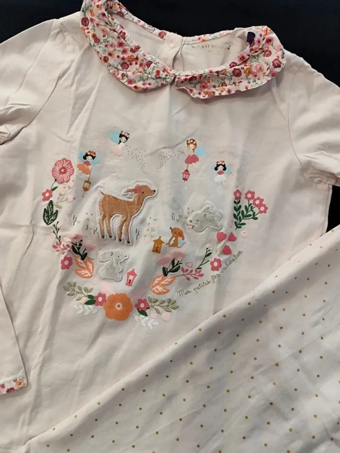 Pyjama biche rose sergent major 11 ans - photo numéro 2