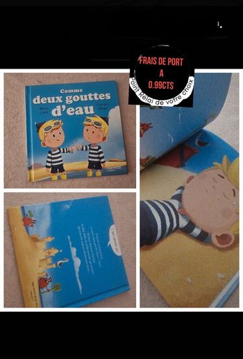 Comme deux gouttes d'eau- livre d'enfants