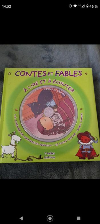 Grand Livre CD Contes et fables à écouter