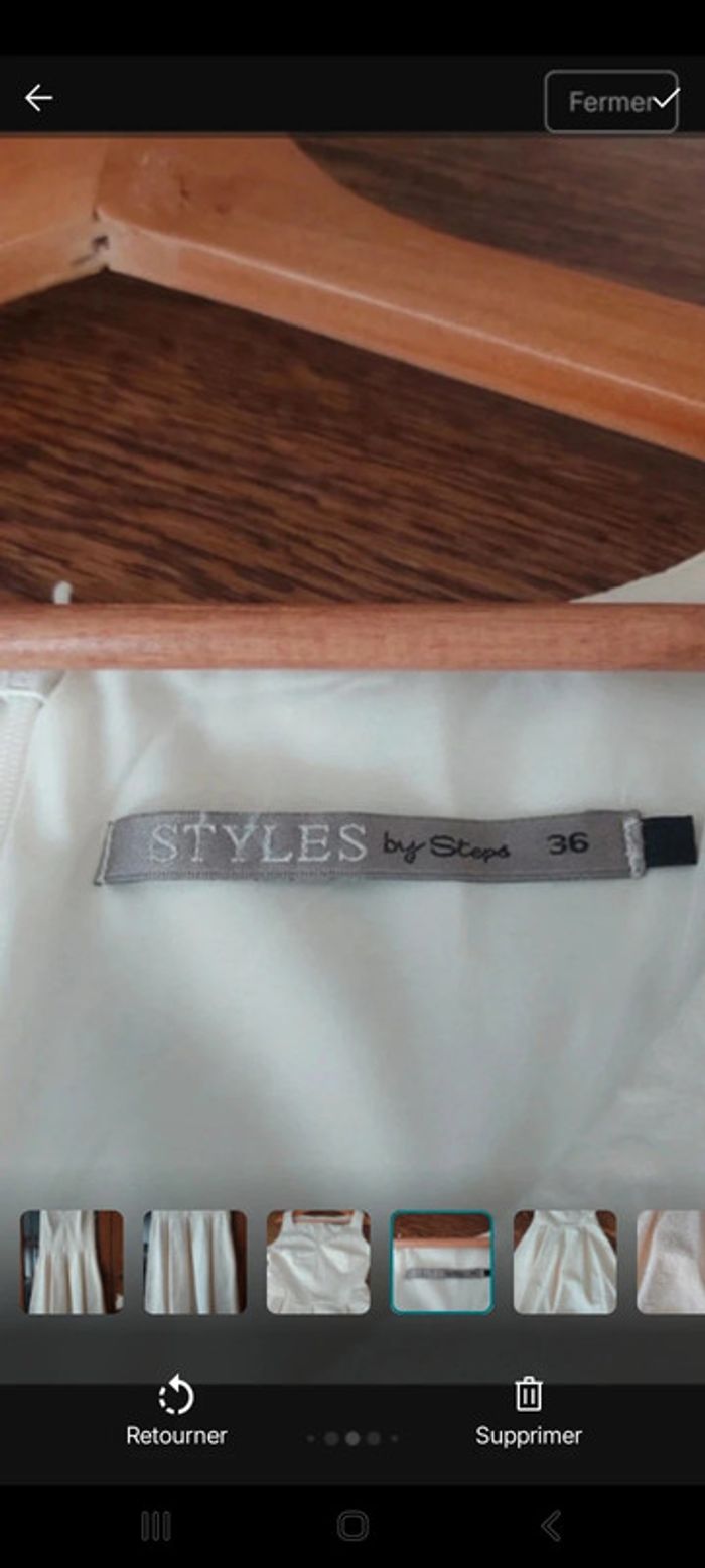 Robe chic blanche Styles by Steps taille 36 - photo numéro 3