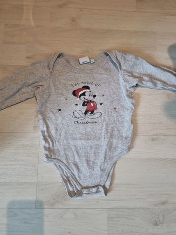 Body manches longues Mickey Dinsey 24 mois