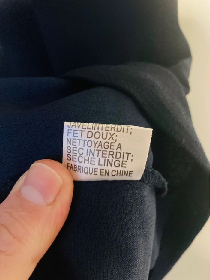 Robe col Claudine bleu marine taille L - photo numéro 6