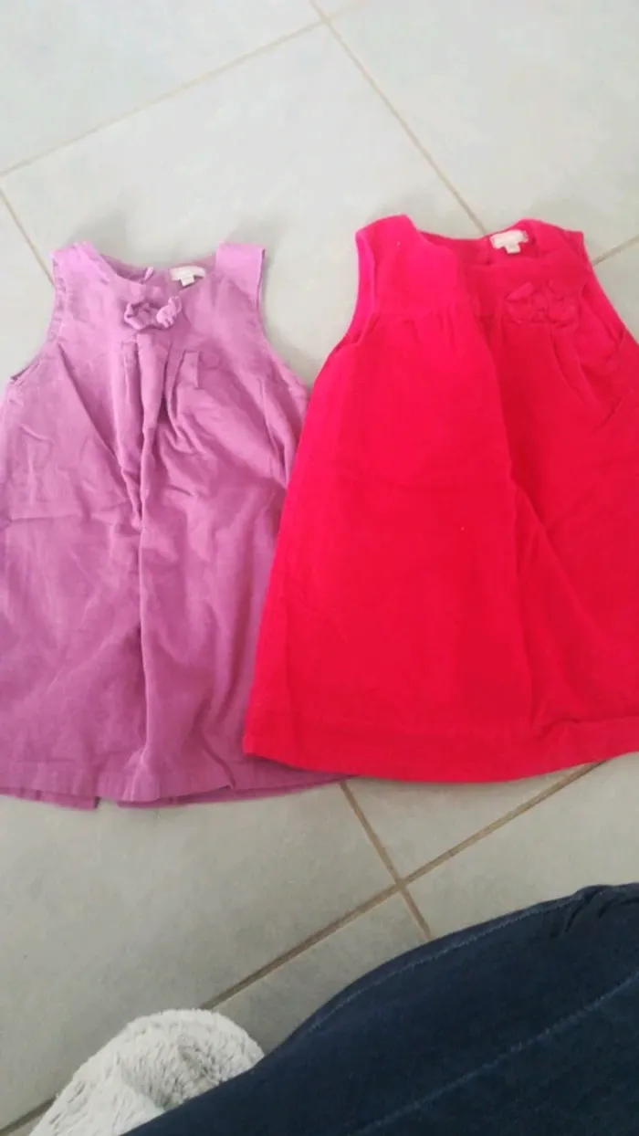 Lot 2 robes velours