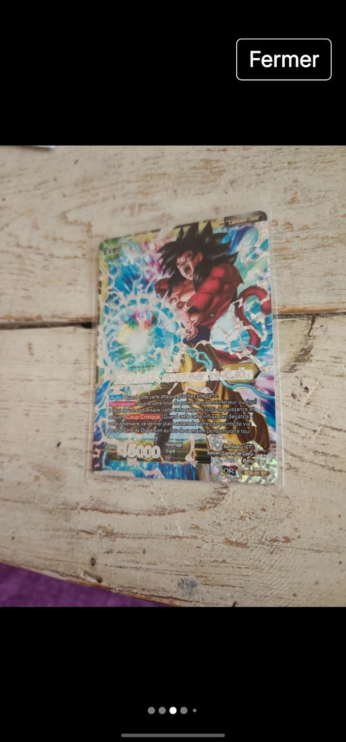 Carte dragon ball card game fr - photo numéro 3