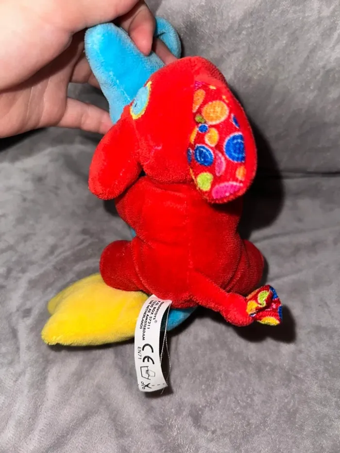 Lune musicale peluche bébé avec étoile suspendue - photo numéro 3