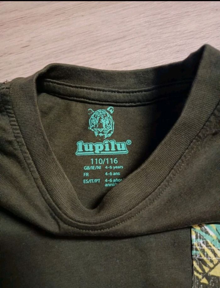 16. T-shirt 🌿 neuf Lupilu 110/116 - photo numéro 4